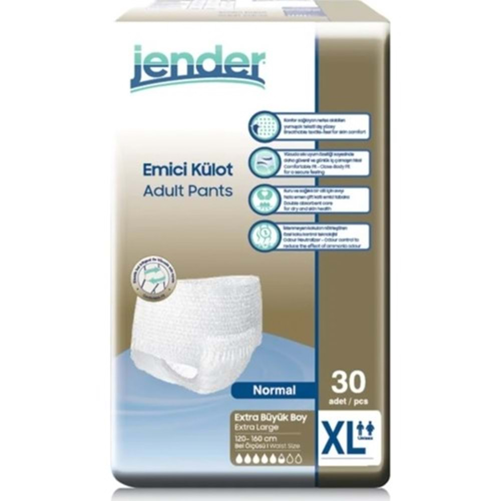 JENDER NORMAL EMİCİ KÜLOT X LARGE 30 LU