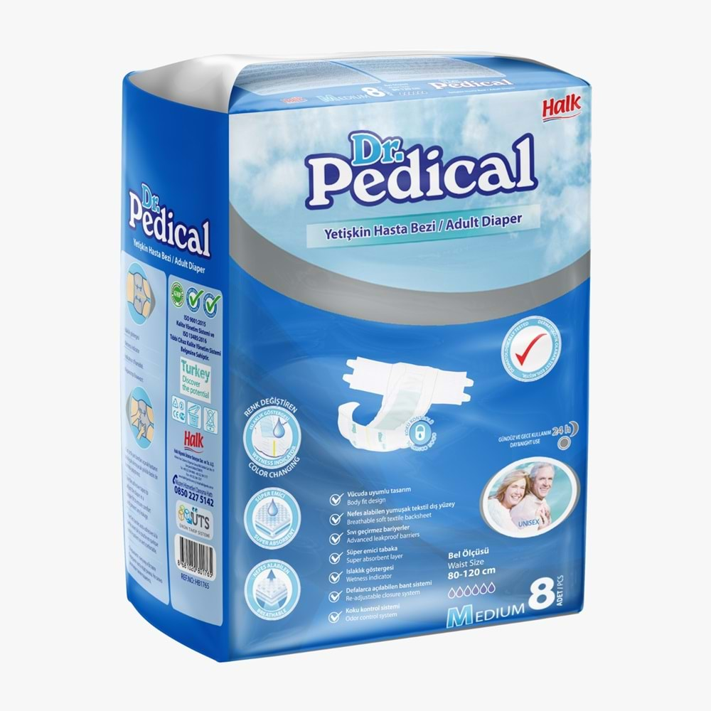 DR. PEDİCAL MEDIUM YETİŞKİN HASTA BEZİ (8 PK)