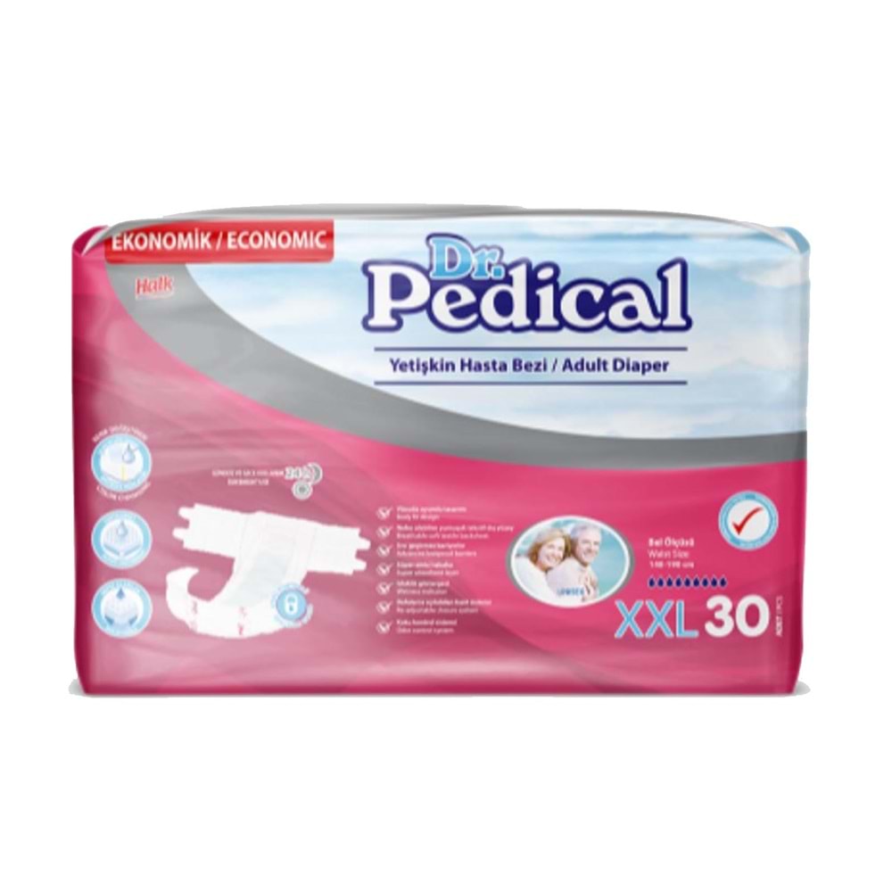 DR. PEDİCAL XX-LARGE YETİŞKİN HASTA BEZİ (30 PK)