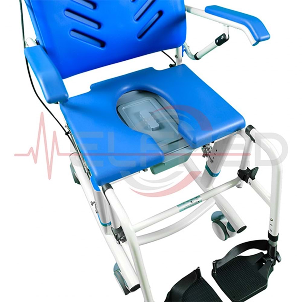 FH17 BAŞ DESTEKLİ TİLT ÖZELİKLİ BANYO TUVALET SANDALYESİ