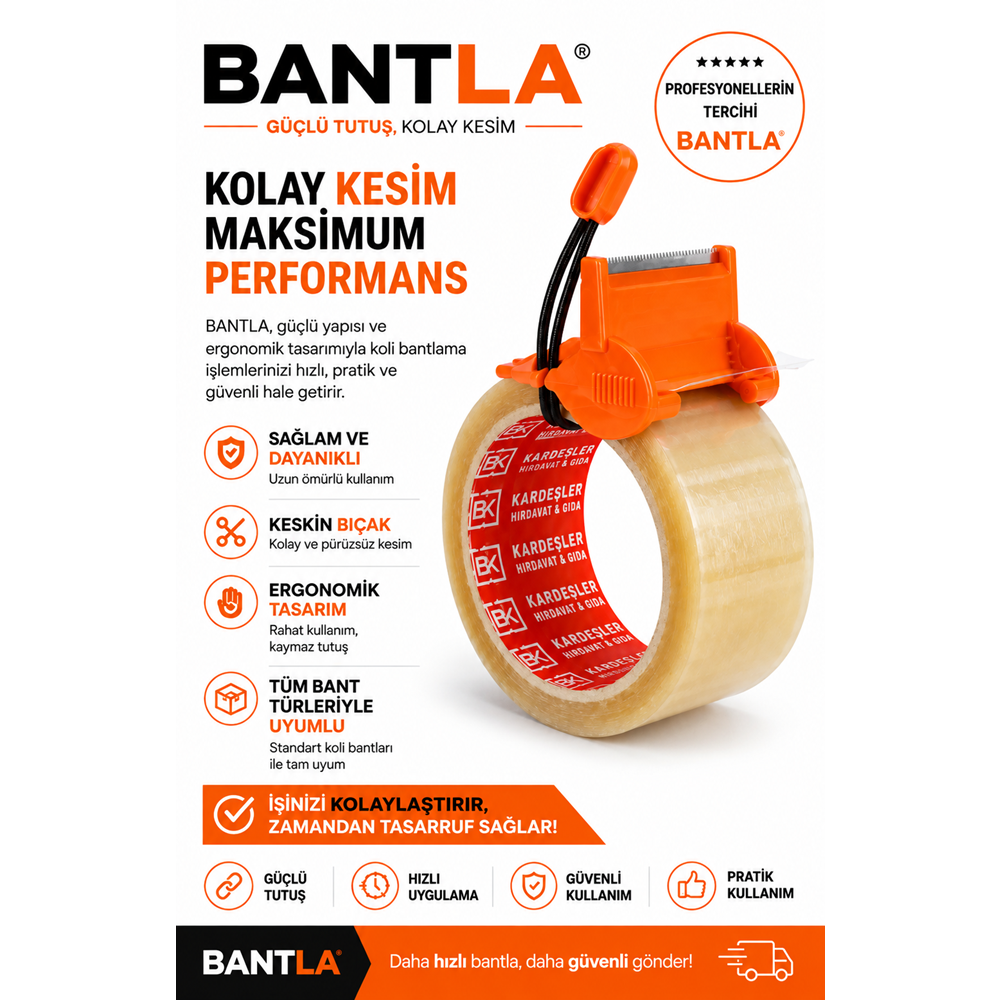 BANTLA PRATİK KOLİ BANDI KESME APARATI