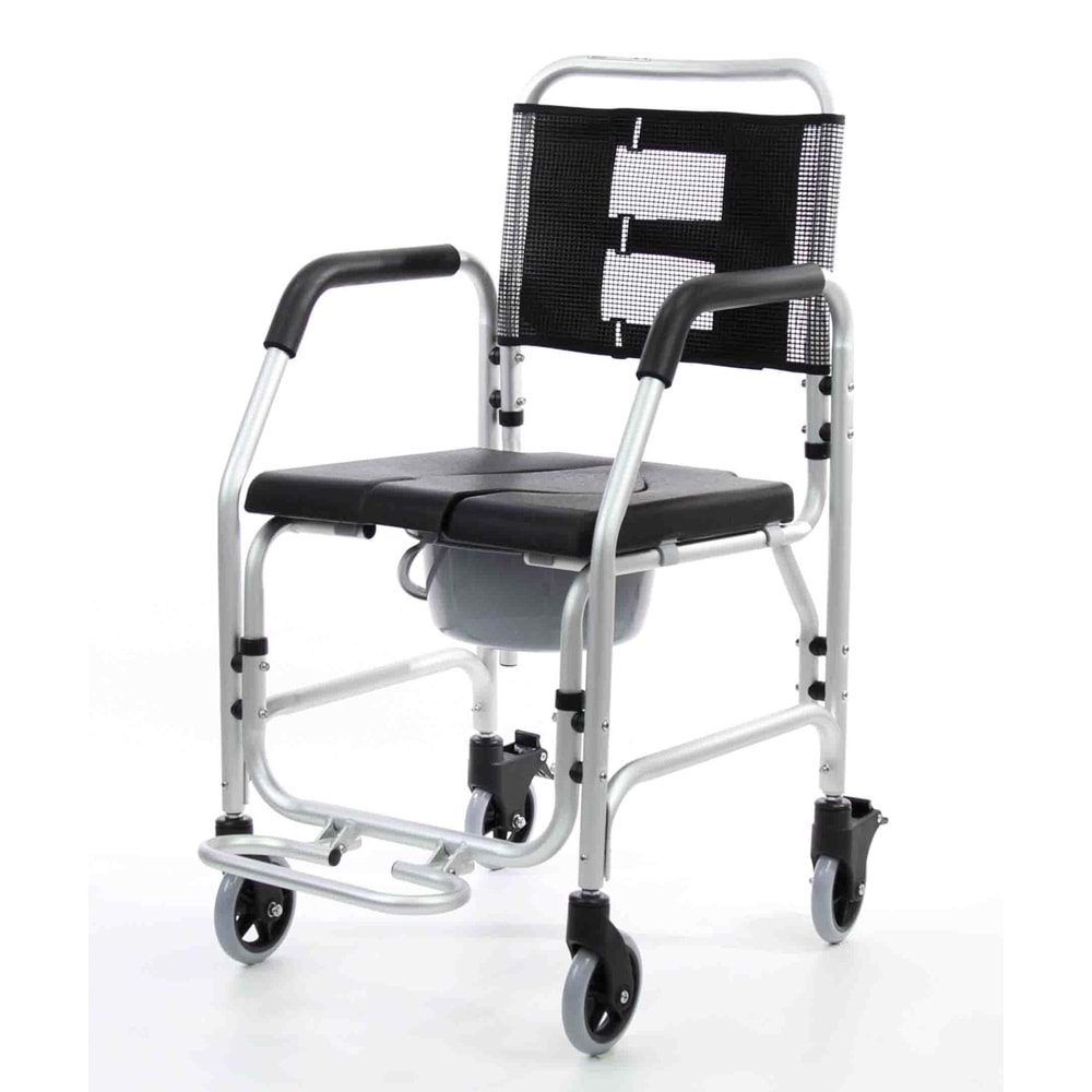SWEMO SW-M699 KLOZETLİ BANYO TEKERLEKLİ SANDALYESİ