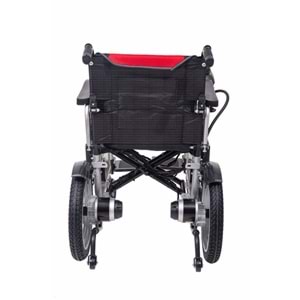 FUHASSAN FH901 AKÜLÜ TEKERLEKLİ SANDALYE (KIRMIZI) AKÜLER YANDA