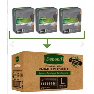 DEPEND EMİCİ KÜLOT ERKEK LARGE (30 PK)