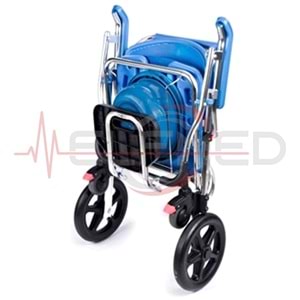 FH22 KATLANABİLİR BANYO VE TUVALET ÖZELLİKLİ TEKERLEKLİ SANDALYE