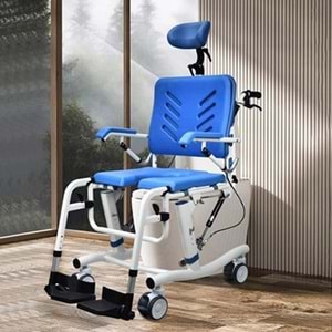 FH17 BAŞ DESTEKLİ TİLT ÖZELİKLİ BANYO TUVALET SANDALYESİ