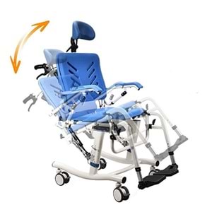 FH17 BAŞ DESTEKLİ TİLT ÖZELİKLİ BANYO TUVALET SANDALYESİ