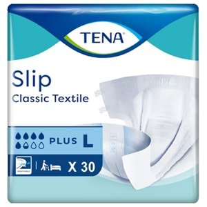 TENA SLIP CLASSIC PLUS TEXTILE LARGE 30PK