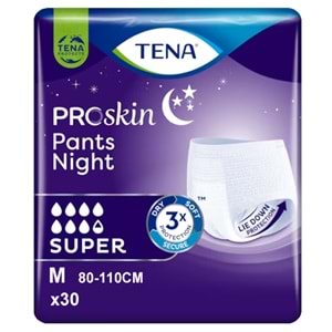 TENA PANTS NIGHT SUPER MEDIUM 30PK