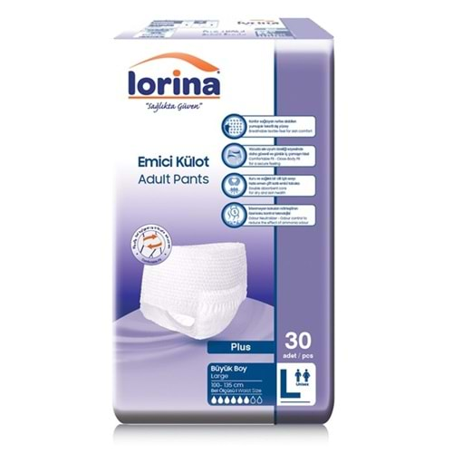 LORİNA PLUS EMİCİ KÜLOT LARGE 30 LU