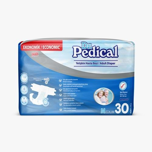 DR. PEDİCAL MEDİUM YETİŞKİN HASTA BEZİ (30 PK)