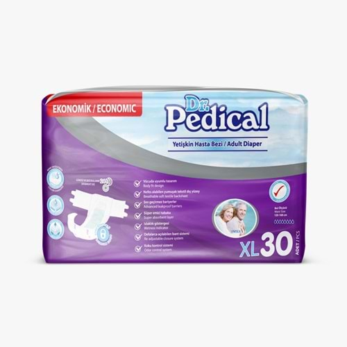 DR. PEDİCAL X-LARGE YETİŞKİN HASTA BEZİ (30 PK)