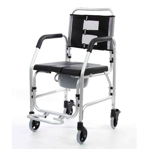 SWEMO SW-M699 KLOZETLİ BANYO TEKERLEKLİ SANDALYESİ