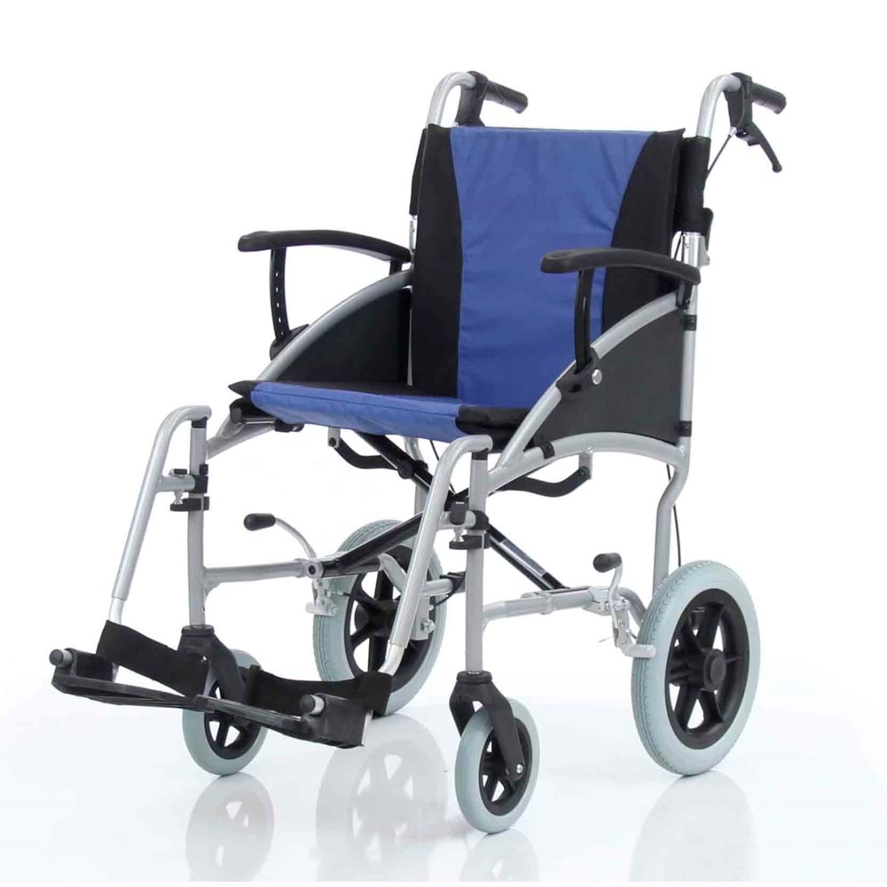 SWEMO SW-M316 ALÜMİNYUM REFAKATÇI MANUEL TEKERLEKLİ SANDALYE