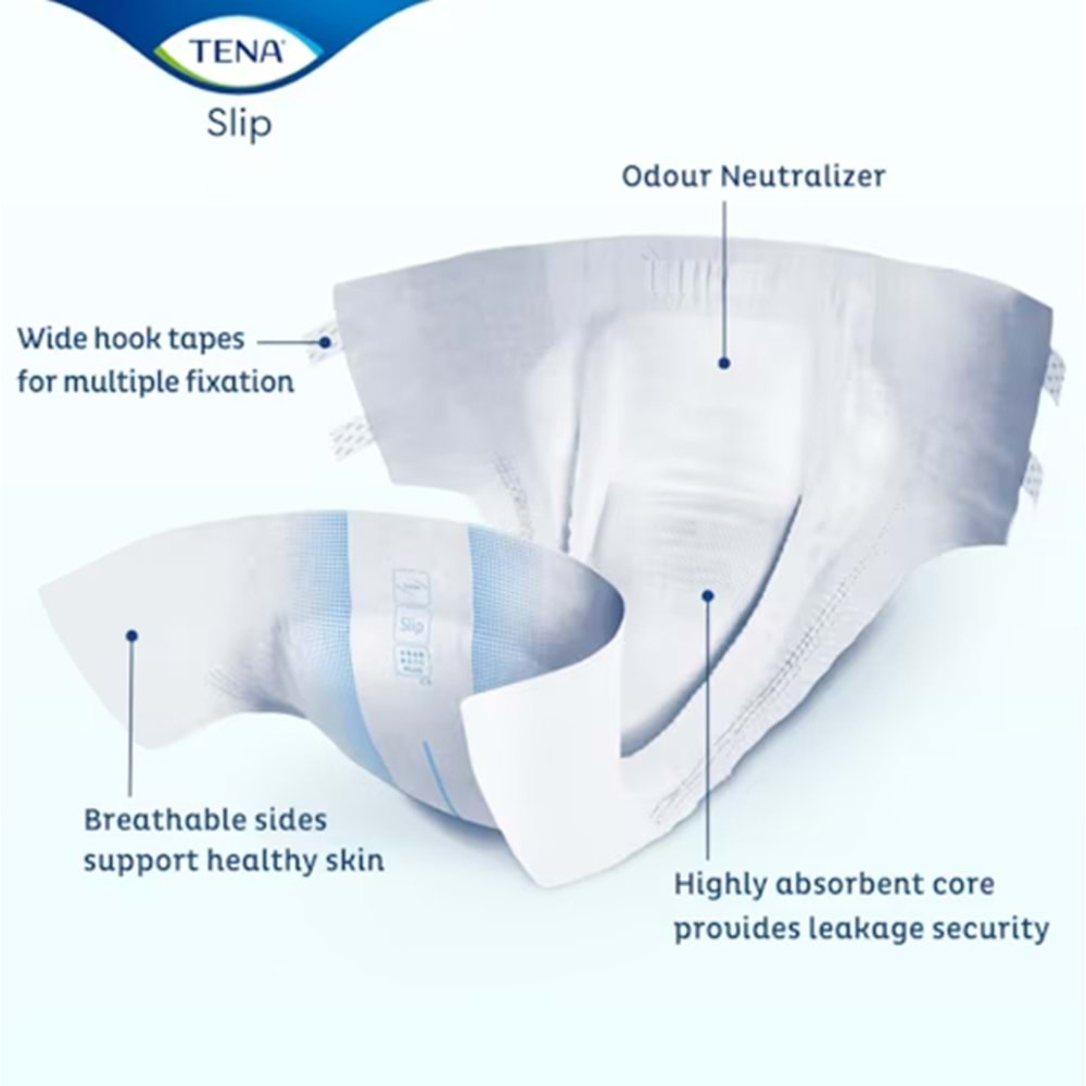 TENA SLIP CLASSIC PLUS TEXTILE LARGE 30PK